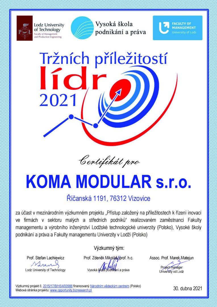 Lídr tržních příležitostí