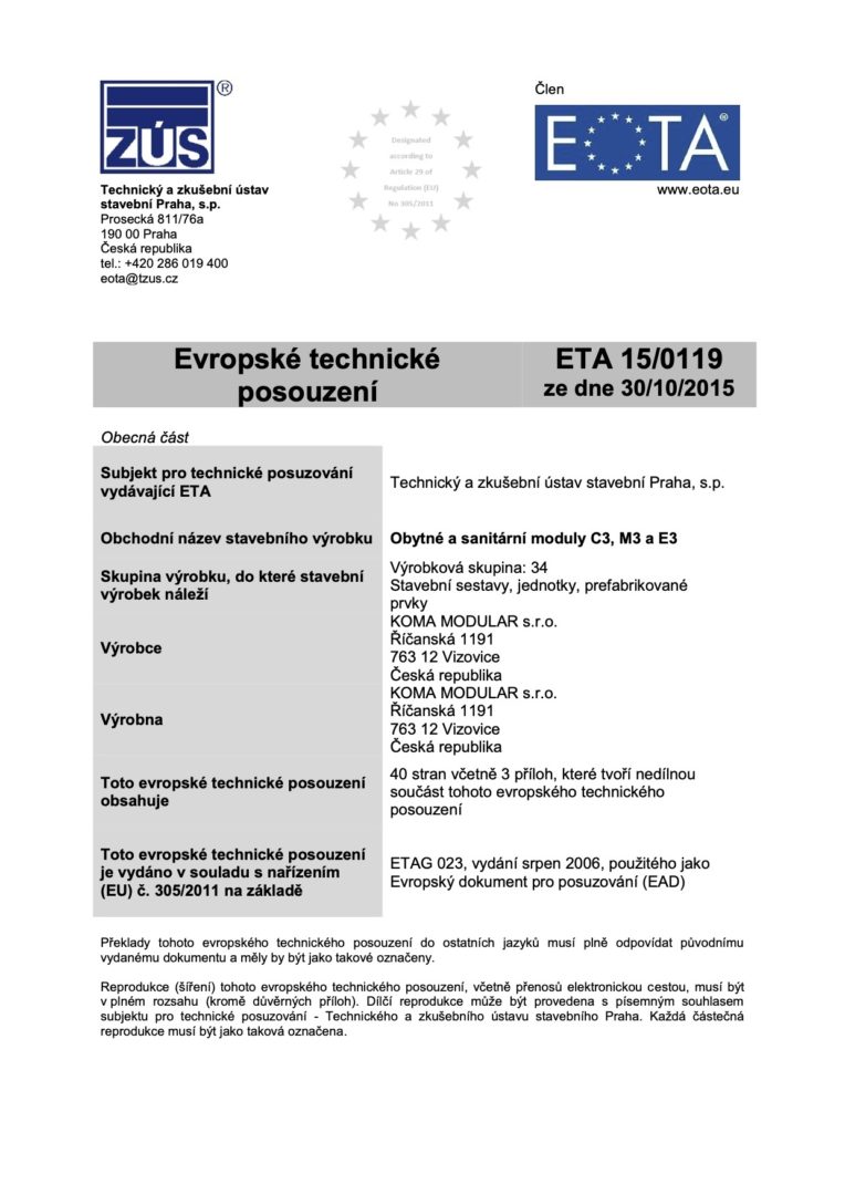 ETA 15/0119