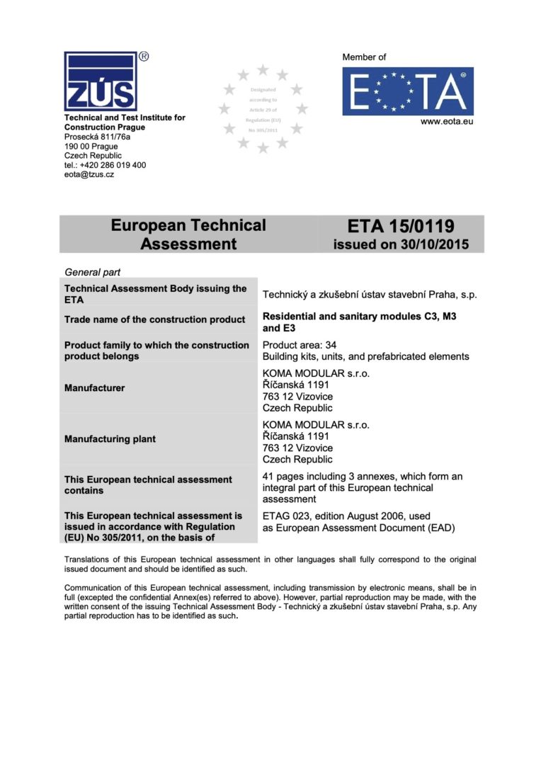 ETA 15/0119