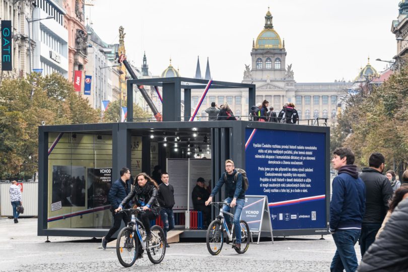 Schody času čro, Václavské náměstí v Praze