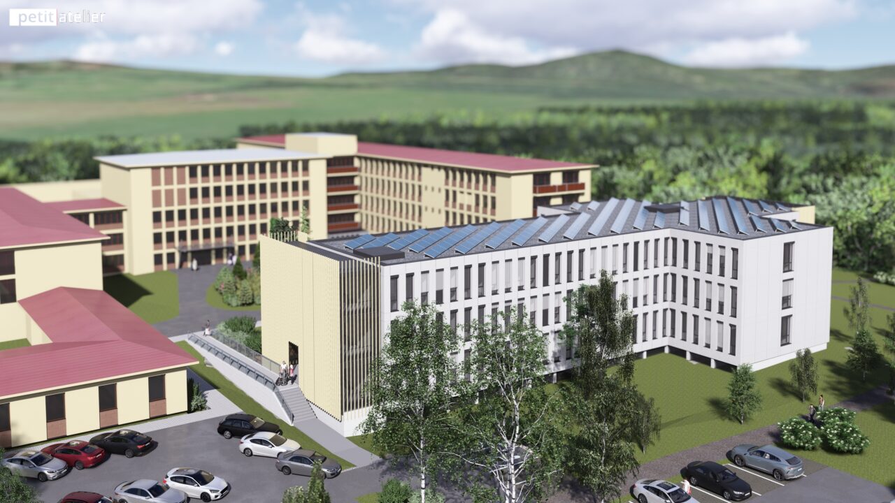 vizualizace modulární nemocnice ostrov